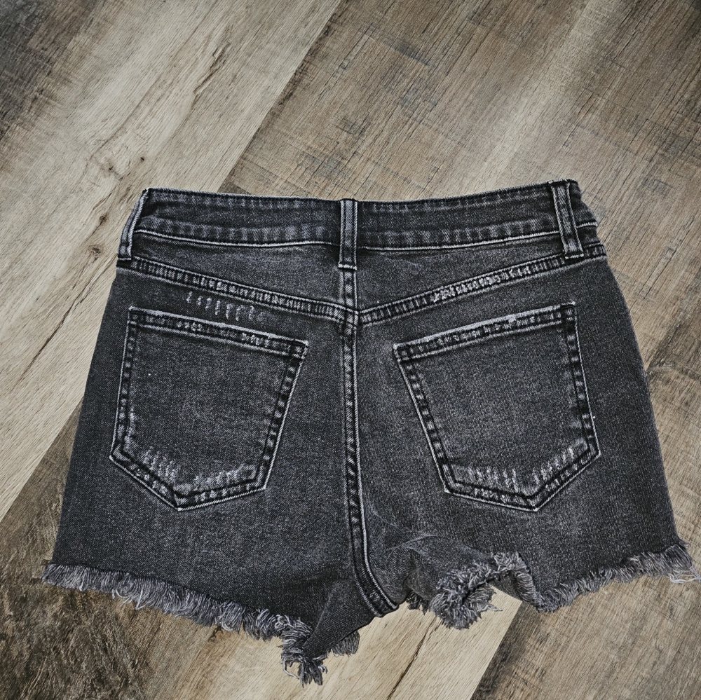 JBD, Women's Black Denim Shorts, Size Small - Picture 3 of 7